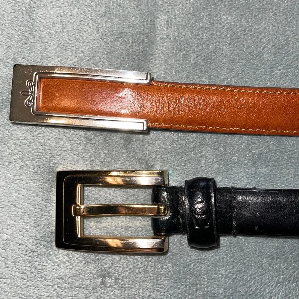 Set of two Women’s Leather Belts - Gently Worn - Picture 1 of 8